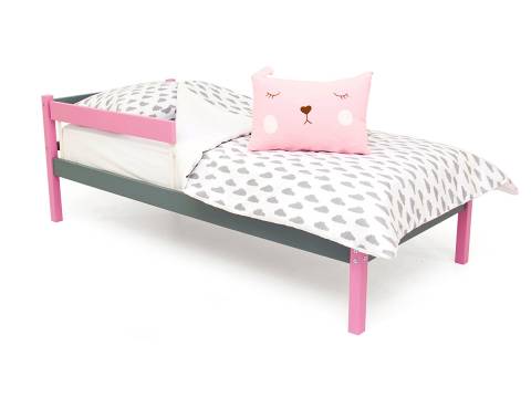 Кровать Svogen classic с бортиком лавана-графит