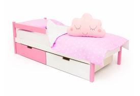 Кровать Svogen classic с ящиками и бортиком лаванда-белый