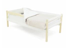 Кровать-тахта Svogen с бортиком бежево-белый