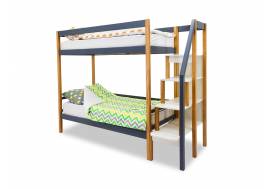 Двухъярусная кровать Svogen дерево-графит