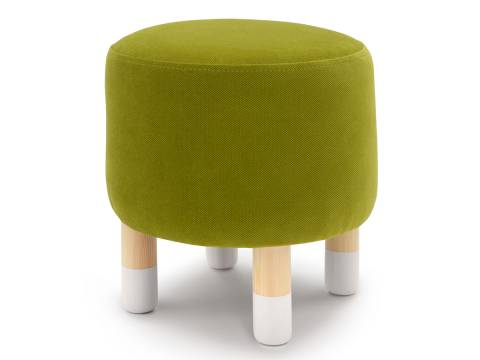 Пуф круглый Stumpa оливковый