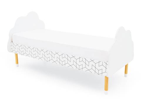 Кровать Stumpa Облако с рисунком Кубики