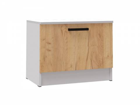 Тумба для обуви Кевин 600 белый/дуб крафт золотой