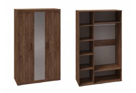 Шкаф 3-х створчатый с зеркалом София СШ-23 Дуб крафт табачный