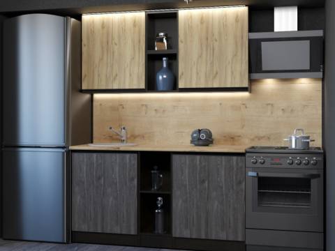 Кухонный гарнитур Адажио нормал 1500 мм