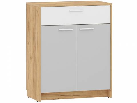 Тумба НМ 013.76 Серый Камень, Дуб Крафт Золотой