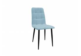Стул Леон классика небесно-серый, чёрные ножки
