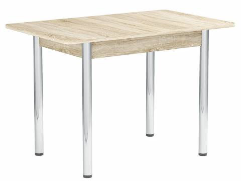 Стол раздвижной Прямоугольный ЛДСП Хром дуб сонома
