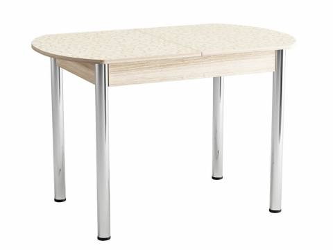 Стол раздвижной Европейский Пластик Хром