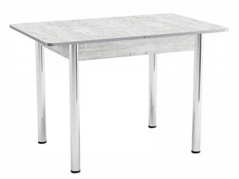 Стол раздвижной Прямоугольный ЛДСП Хром молокай серый