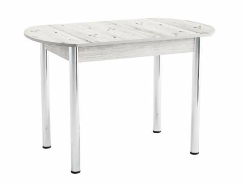 Стол Европейский ЛДСП Хром молокай