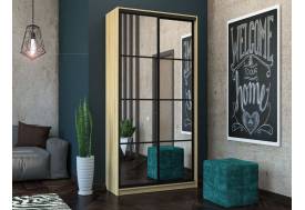 Шкаф-купе Лофт Шк12-60 1200 глубина 600 фасад зеркало 3г