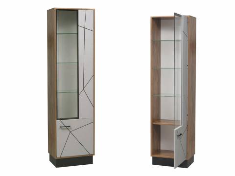 Шкаф-пенал 54.01-01 Гамма (правый) фасад грей