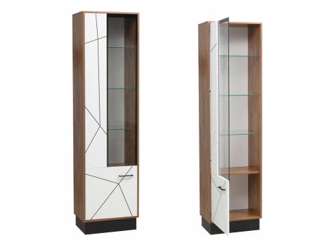 Шкаф-пенал 54.01 Гамма (левый) фасад белый