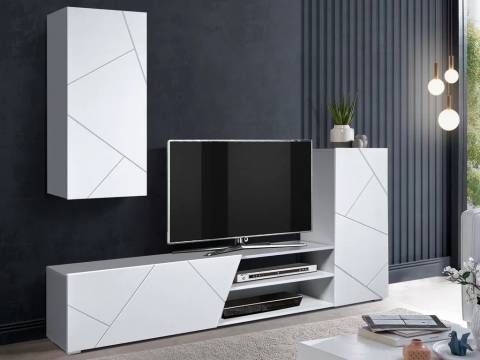 Стенка Прага 6 белый/софт белый