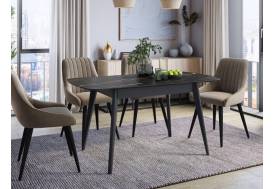 Стол раздвижной Прайм 1400/1720 Черный Тунис