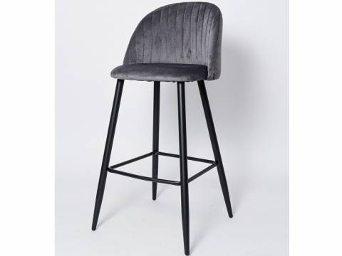 Стул барный ВС-1726 графит вельвет
