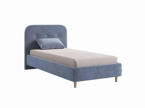 Кровать 900 Лео велюр топаз