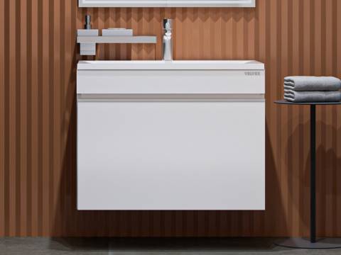 Тумба с раковиной Pulsus 70 подвесная Белая