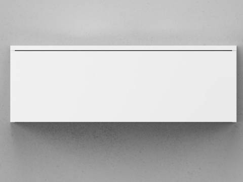 Тумба подвесная Unit 80х27 белый лёд глянец