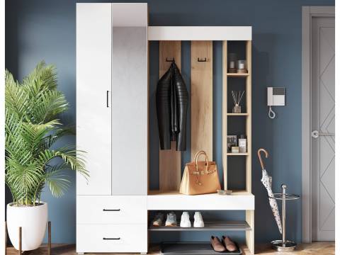 Прихожая Домино Белый ЛДСП