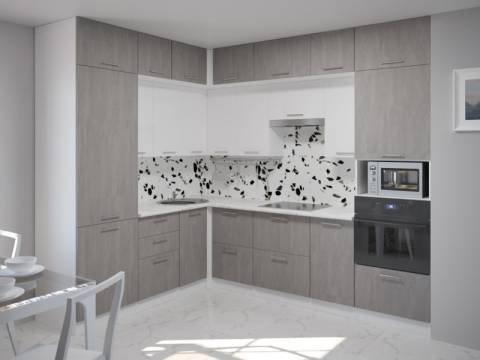 Кухонный гарнитур Терция гранд прайм 2100х2700 мм