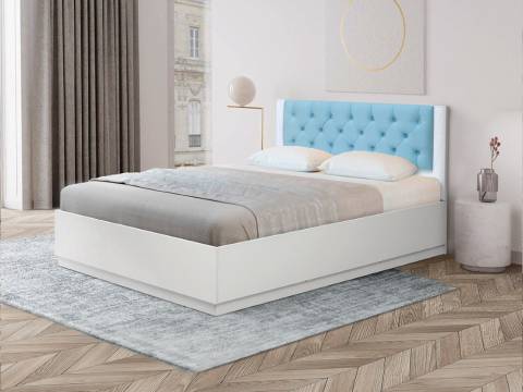 Кровать Венеция 12.1 1600 с подъемным механизмом велюр 011