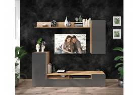 Гостиная Альфа Графит софт