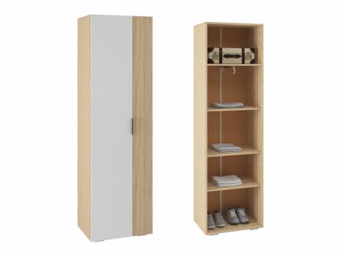 Шкаф Норд ШК01-600 дуб сонома/белый