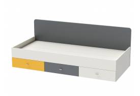 Кровать Клео арт. 010 графит, миндаль, солнечный