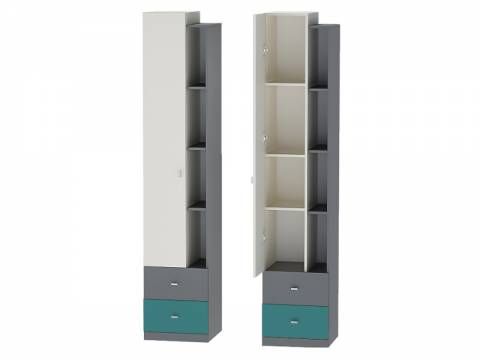 Пенал Клео П-1 графит, миндаль, океан