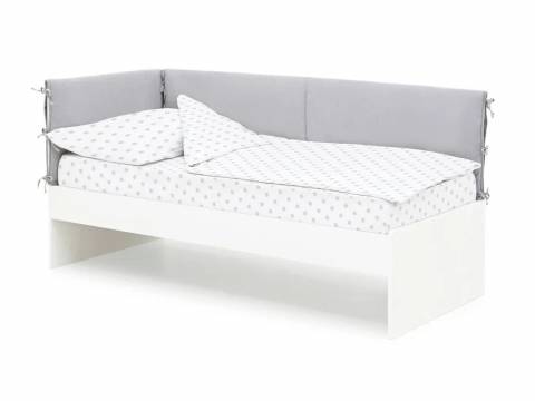 Детская мягкая кровать Denvas пепел