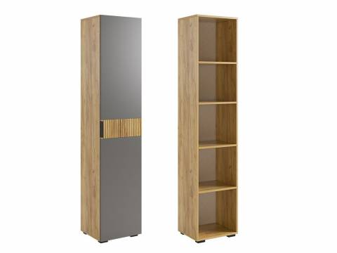 Шкаф однодверный Бери графит