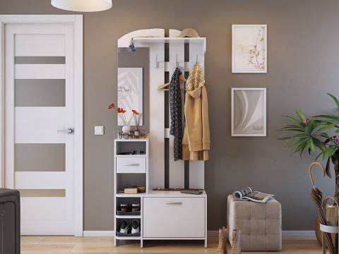 Прихожая Мила белое дерево