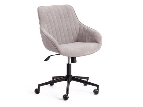 Кресло офисное Dublin велюр светло-серый