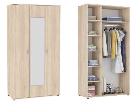 Шкаф с зеркалом Алиса H5_M2 ручка скоба