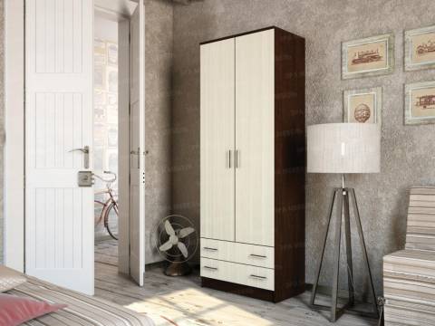 Шкаф Дуэт платяной венге-лоредо