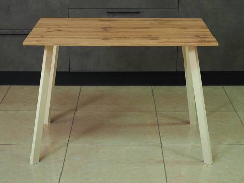 Стол кухонный Слим 2 Дуб вотан/Крем