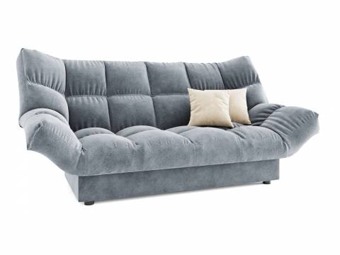 Диван прямой Клик Кляк (ППУ) с ножками-кубышками Селфи 15/Селфи 01