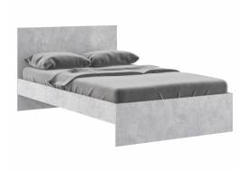 Кровать 1200 Осло модуль М12 с настилом Лайт цемент светлый