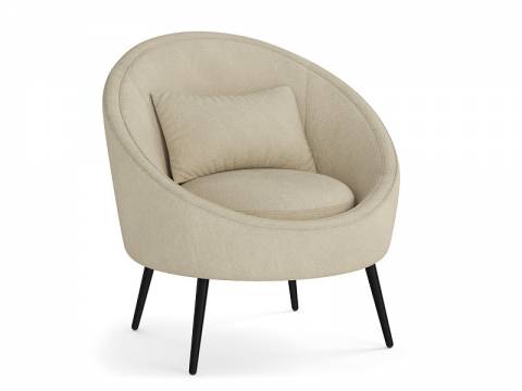 Кресло для отдыха Каро велюр барни ваниль