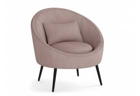 Кресло для отдыха Каро велюр барни какао