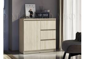 Комод 800 3 ящика 1 дверь Челси дуб сонома