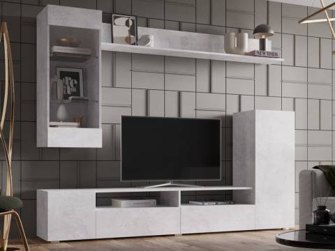 Гостиная Даллас цемент светлый