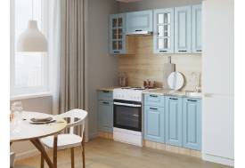 Кухонный гарнитур арт 7 Роял Вуд Голубой Вегас 2000 мм