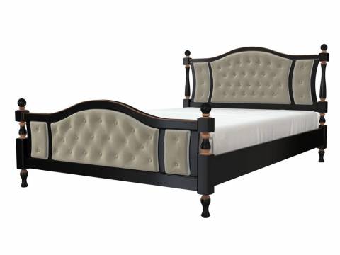 Кровать Жасмин 1400 Орех темный с тонировкой