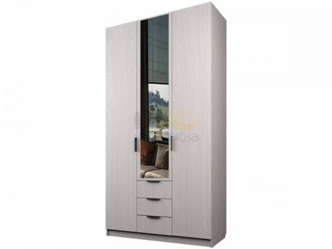 Шкаф с 3 ящиками Экон ЭШ3-РП-23-12/1-3я одно зеркало