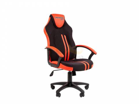 Офисное кресло Chairman game 26 Россия черный/красный New