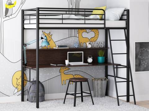 Кровать чердак Севилья 5 Черный