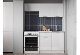 Кухня Дуся 2 1600 белый/белый бриллиант